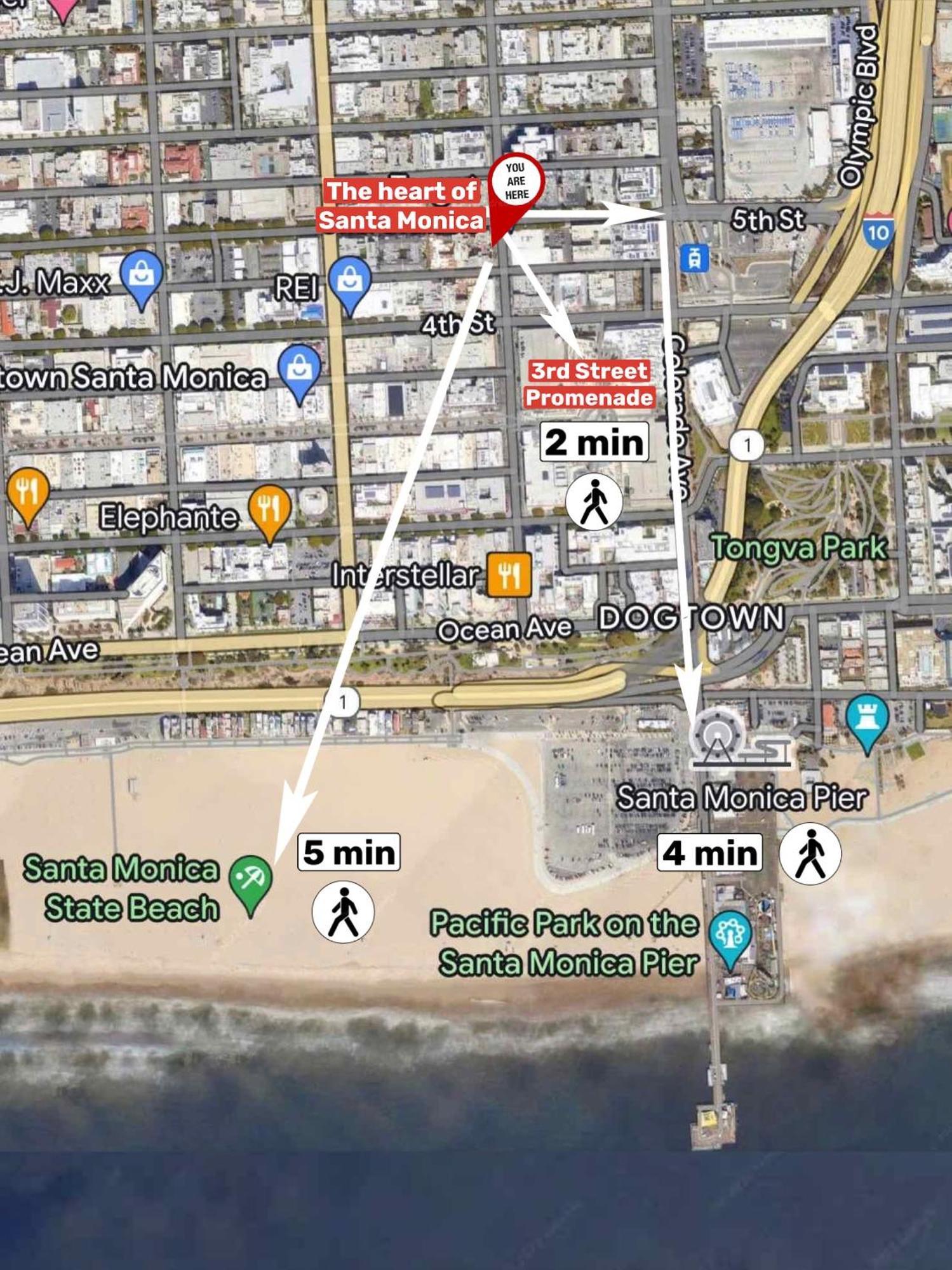 6 Modern 2 Bdr Apartment Santa Monica Pier ロサンゼルス エクステリア 写真